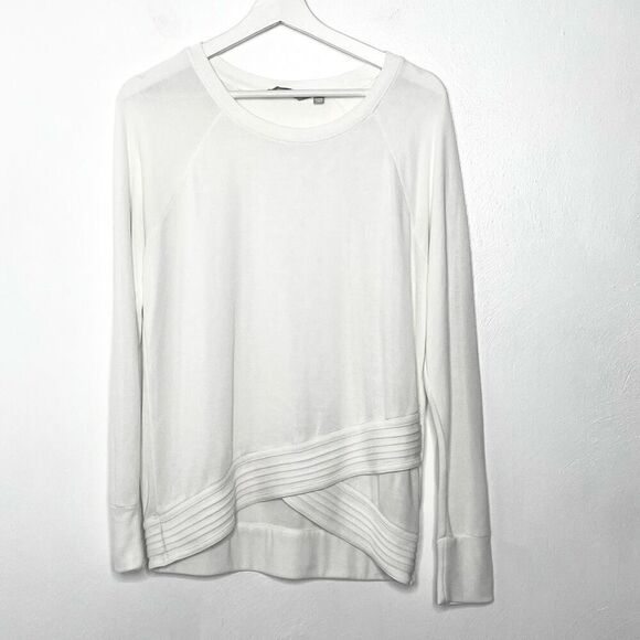 Athleta Serenity criss cross sweater in white - Picture 1 of 6